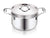 HAZEL Tri-Ply Stainless Steel Induction Bottom Cook and Serve Casserole with Stainless Steel Lid, 4.6 Litre, 22.5 cm