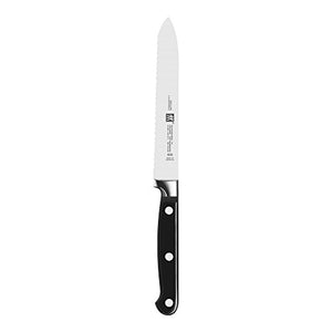 ZWILLING Professional S 18-pc Kitchen Knife Set with Block, Chef’s Knife, Serrated Utility Knife, Black