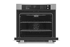 Empava 30" Electric Single Wall Oven Self-cleaning Convection Fan Touch Control in Stainless Steel, 30 Inch, Black