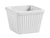 CAC China Accessories 2-7/8-Inch by 2-Inch 4-Ounce Super White Porcelain Square Fluted Ramekin, Box of 48