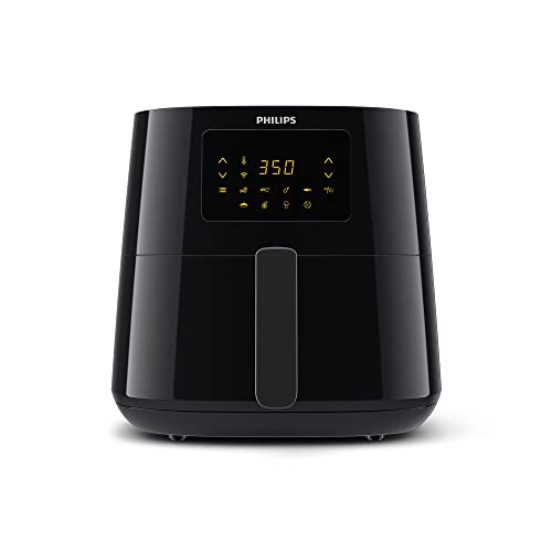 Philips Essential Connected XL 2.65lb/6.2L Capacity Digital Airfryer with Rapid Air Technology, Wi-Fi Connected (Kitchen+ App), Alexa Compatible, Black- HD9280/91