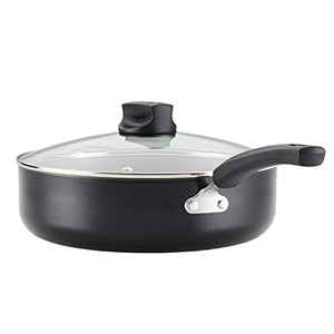 Farberware Smart Control Nonstick Jumbo Cooker/Saute Pan with Lid and Helper Handle, 6 Quart, Black
