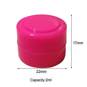Gentcy Silicone 2ml 500pcs Containers Silicone Storage Jar Seals 13color