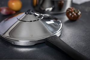 Kuhn Rikon Duromatic Stainless-Steel Saucepan Pressure Cooker - 7.4-Qt