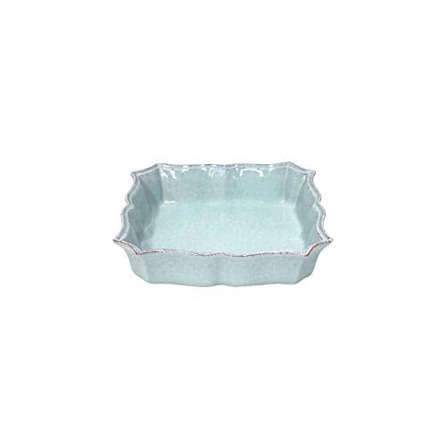 Casafina Impressions Blue Stoneware 9.5 Inch Square Baker
