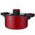 HUOHOU New Micro Pressure Cooker Enameled Stainless Steel (Red)