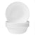 Corelle Cereal Bowl Set for 6 | 18 Ounce Reusable Soup Bowls in Winter Frost White | Triple Layer Strong Glass is Eco-Friendly and Highly Chip and Crack Resistant | Dishwasher and Microwave Safe