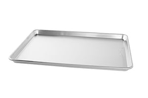 Nordic Ware Extra Large Oven Crisping Baking Tray, with Rack, Silver & Baker's Big Baking Sheet, 1-Pack, Silver