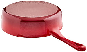 Crock Pot Artisan 3.5 Quart Enameled Cast Iron Deep Sauté Pan, Scarlet Red
