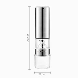 ERFD Coffee Grinder Electric USB Charging, Spice Grinder Electric With 5 Precise Levels Adjustable Ceramic Conical Burr, Stainless Steel Shell, for Camping, Hiking, Blue