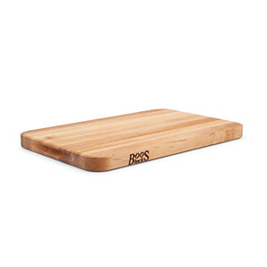John Boos MPL1812125G Chop-N-Slice Select Maple Edge Grain Cutting Board, 18 x 12 x 1.25 Inches & Block MYSCRM Essential Mystery Oil and Board Cream Care and Maintenance Set