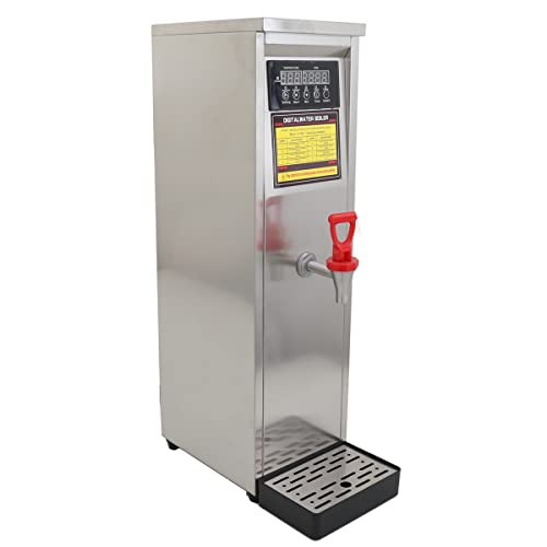 YILIKISS Electric Water Boiler and Dispenser Commercial 12L Full-Automatic Boiling Water Machine, Stainless Steel Liner and LCD Display for Tea Coffee Shop Dessert Shop Hotel