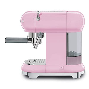 Smeg ECF01RDUS 50s Retro Style Espresso Machine - Pink