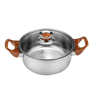 ERGUI Stainless Steel Kitchen Cookware Set Cooking Pots and Pans Casseroles Frypan Saucepan Set Cookware Utensil Sets