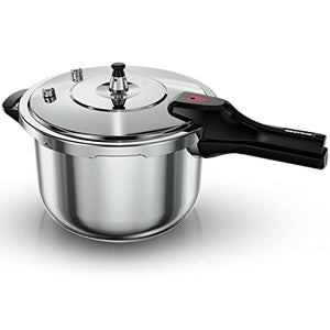 WantJoin Pressure Cooker, 8 Quart Stainless Steel Pressure Canner, Induction Compatible Cookware with Spring Valve Safeguard Devices,Compatible with Gas & Induction Cooker
