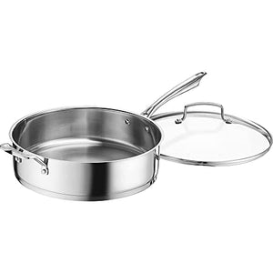 Cuisinart 89336-30H Professional Series Cookware 6 Quart Saute Pan With Helper Handle And Cover Bundle with 1 YR CPS Enhanced Protection Pack