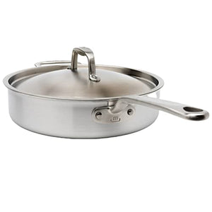 Made In Cookware - 3.5 Quart Saute Pan - Stainless Clad 5 Ply Construction - Induction Compatible - Professional Cookware - Made in Italy