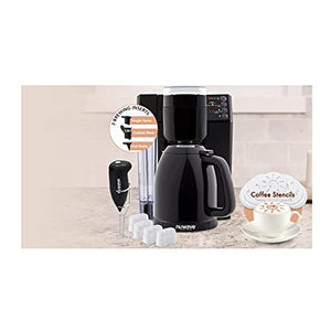 NuWave 45001 Single Serve Coffee Maker Bruhub 3-in-1, 50 oz, Black