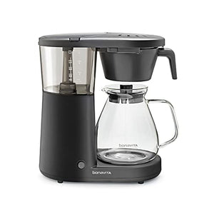 Bonavita Metropolitan 8 Cup Coffee Maker, One-Touch Pour Over Brewing with Glass Carafe, Black (BV1901PW)