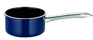 ELO Cookware 7 Piece Enameled Steel Cookware Set, Professional, Midnight Blue