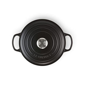 Le Creuset Signature Cast Iron Round Casserole, 26 cm - Satin Black