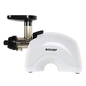 BioChef Gemini Twin Gear Slow Masticating Juicer - Cold Press Juicer Extractor for Fruit and Vegetables | BPA Free | Quiet and Easy to Clean (White)