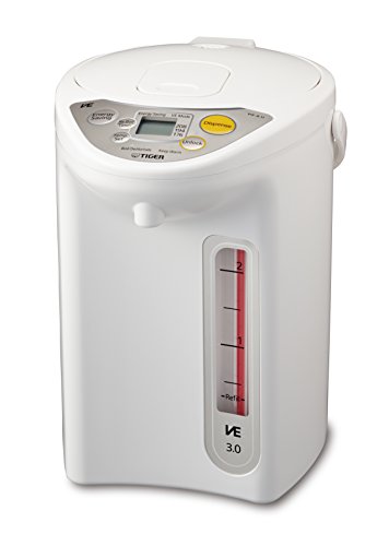 Tiger PIF-A30U-WU VE Micom Electric Water Boiler & Warmer, 3 L, White