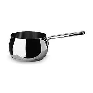 Alessi, "MAMI", Long handled saucepan in 18/10 stainless steel mirror polished,1 qt 23 oz
