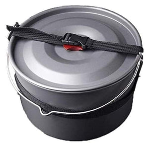 Kitchen Cookware Sets Lightweight Camping Cookware Outdoor Portable Cooker Large Single Pot Large Hanging Pot Large Picnic Camp Pot 8L