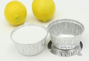 Disposable Aluminum 4 Oz Ramekins/Foil Cups w/Board Lid #1400L (100)
