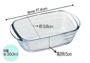 H3622 Arcuisine Heat Resistant Glass Rectangle 0.7 x 0.4 inches (17 x 10 mm)