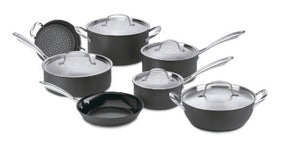 Cuisinart GG-12 GreenGourmet Hard-Anodized Nonstick 12-Piece Cookware Set & GG33-30H GreenGourmet Hard-Anodized Nonstick 5-1/2-Quart Saute Pan with Helper Handle and Cover