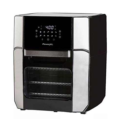 POWERXL 12-Quart with 7-in-1 Air Fryer Oven in Black, Stainless Steel