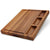 TeakCraft Large Walnut Cutting Board with Sorting Compartment and Juice Grove, Chopping Board, Knife Friendly, Reversible, Cheese and Cracker Board, The Didyma (18x14x1.5 inch)