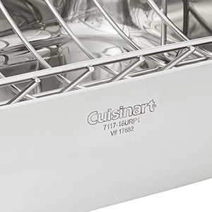 Cuisinart 7117-16UR Chef's Classic 16-Inch Rectangular Roaster with Rack, Stainless Steel