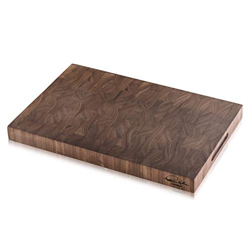 Cangshan | Thomas Keller Signature Collection Walnut End-Grain Cutting Board,12 x 18 x 1.5", Crafted in USA