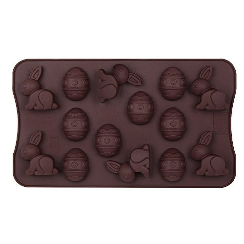 Dr.Oetker Confiserie Happy Easter Chocolate Mould, Silicone, Brown, 28 x 16 x 2 cm