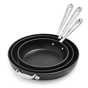 All-Clad HA1 Nonstick Set of 3 Skillets, 834, 1034; and 1234;