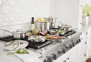 Cuisinart MCP-12N MultiClad Pro Triple Ply 12-Piece Cookware Set, PC, Silver