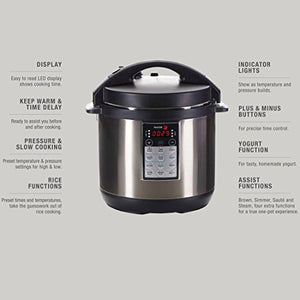Fagor 670042050 LUX Multi Cooker - 4 Quart, Brushed Stainless Steel