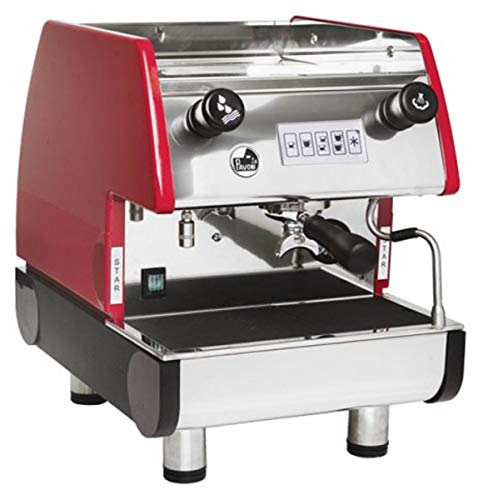 La Pavoni PUB 1V-R 1 Group Volumetric Espresso Machine, Anti-vacuum Valve, Copper Boiler, Ruby Red