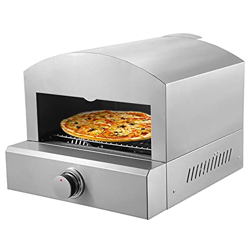 Gas Stainless Steel Pizza Oven,Portable 13 inch Pizza Oven,Stainless Steel Pizza Maker For Outdoor Cooking,Portable Pizza Oven