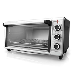 BLACK+DECKER Microwave Oven with Turntable Push-Button Door & TO3240XSBD 8-Slice Extra Wide Convection Countertop Toaster Oven, Includes Bake Pan, Broil Rack & Toasting Rack, Stainless Steel, Black