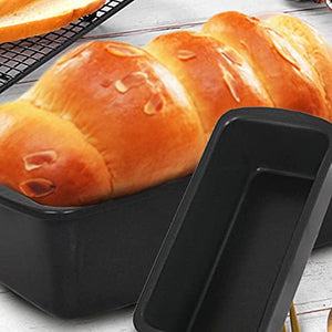PDGJG Rectangular Toast Box Carbon Steel Non-Stick Bakeware Cheese Loaf Pan Homemade Baking Roast Brownie Bread Mold Cake Moulds (Size : Large)