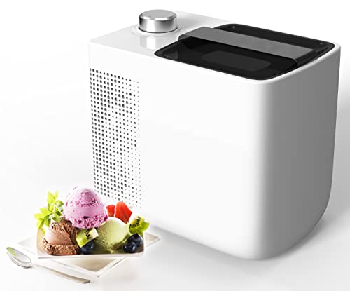 JoyMech Electric Ice Cream Maker, Compact Semi-Conductor Ice Cream Machine with Countdown Timer, Ideal for Making Fruit Sorbet, Soft Serve, Frozen Yogurt, Gelato and Other Homemade Ice Creams