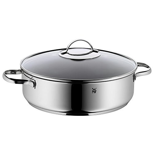 WMF 0761406380 Serving and Braising Pan with Glass Lid Diameter 28 cm