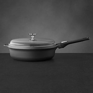 Berghoff Saute Skillet Pan, Cast Aluminium, Black, 51.5 x 29 x 13 cm