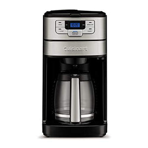 Cuisinart Automatic Grind and Brew 12-Cup Coffeemaker with Descaling Powder and Coffee Canister Bundle (3 Items)