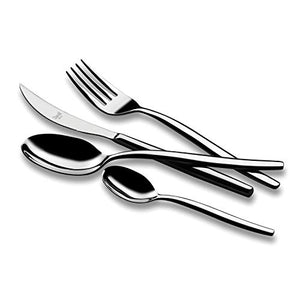 Mepra 108522024 Flatware Set, [24 Piece, Metallic Finish, Dishwasher Safe Cutlery