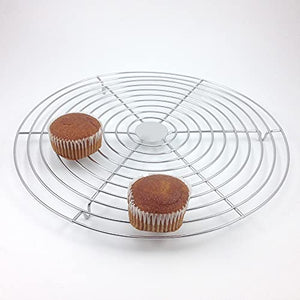 PDGJG 32CM Stainless Steel Cake Cooling Rack Bake Wire Cooling Grid Holder Baking Tray for Bread Biscuits Cupcakes Cookies Cakes Tools